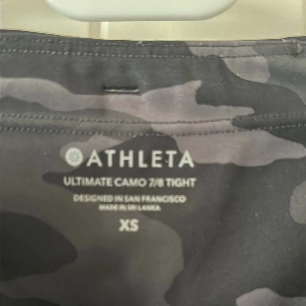 Athleta Black Camo Leggings - Picture 2 of 4